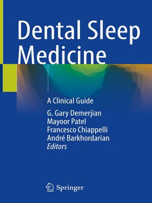 cover image of Dental Sleep Medicine